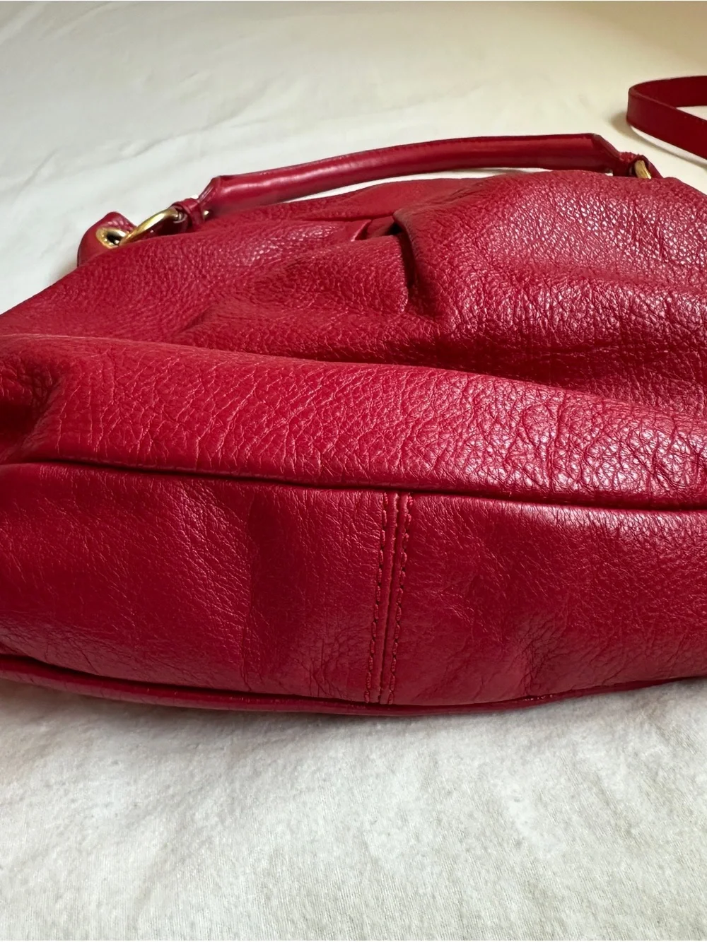 Marc by Marc Jacobs Classic Q Hillier Leather Hobo Bag with Detachable Strap